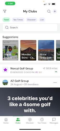 Schermata GolfLync Social Media for Golf 2