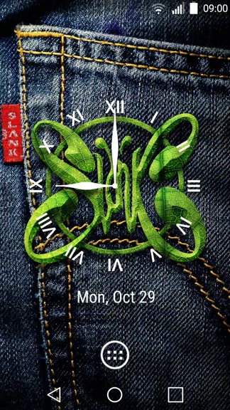 Slank Clock Widget Tangkapan skrin 1
