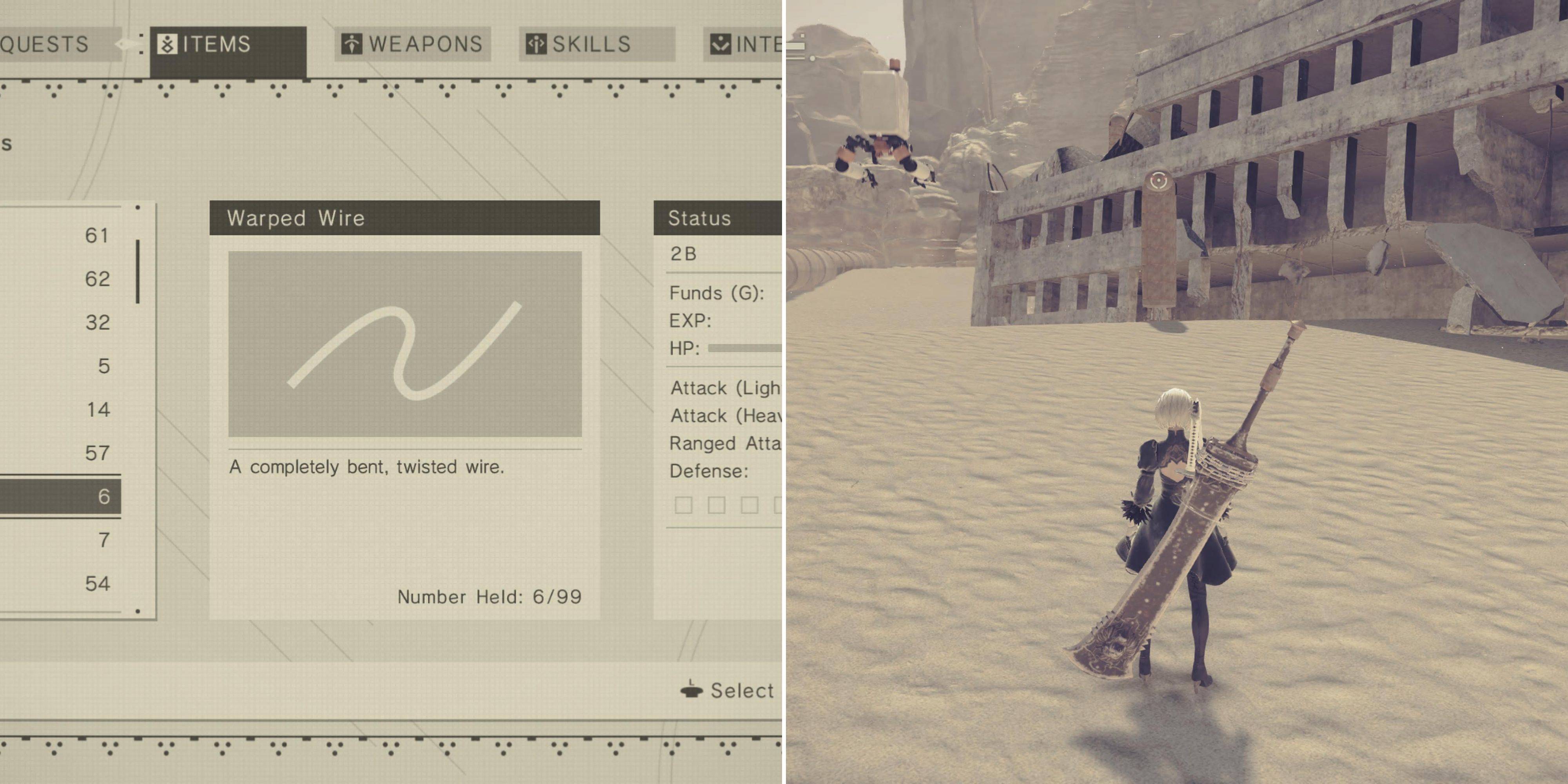 Nier: Automata - Warped Wire: Isang mahalagang gabay