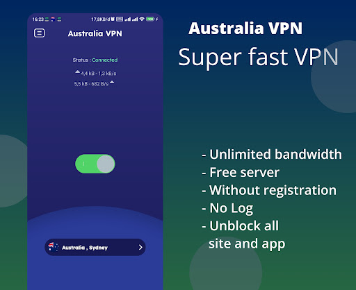 Australia VPN - Fast Proxy VPN Screenshot 1