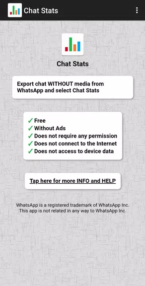 Chat Stats for WhatsApp Captura de tela 1