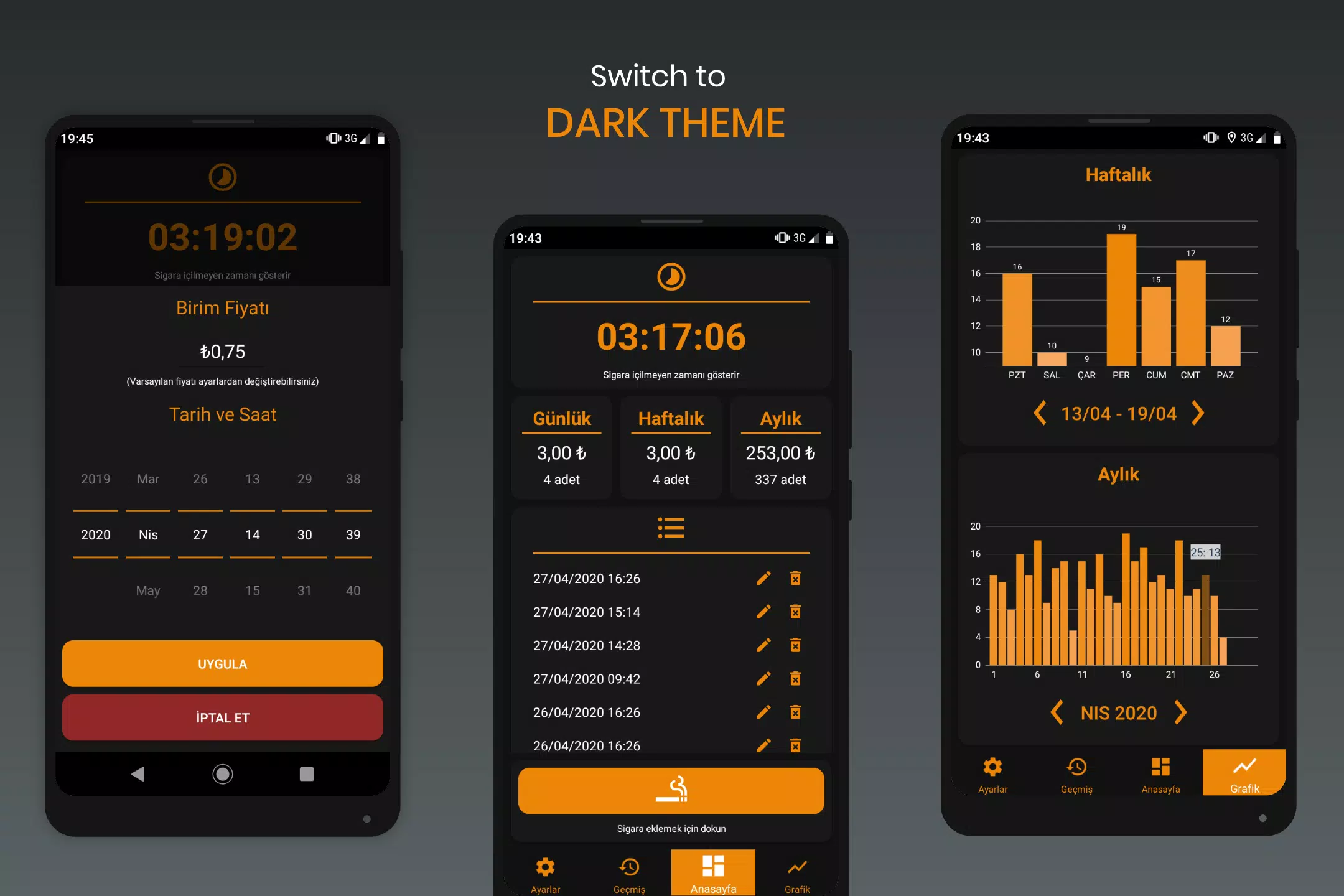 Cigarette Counter and Tracker Captura de tela 3