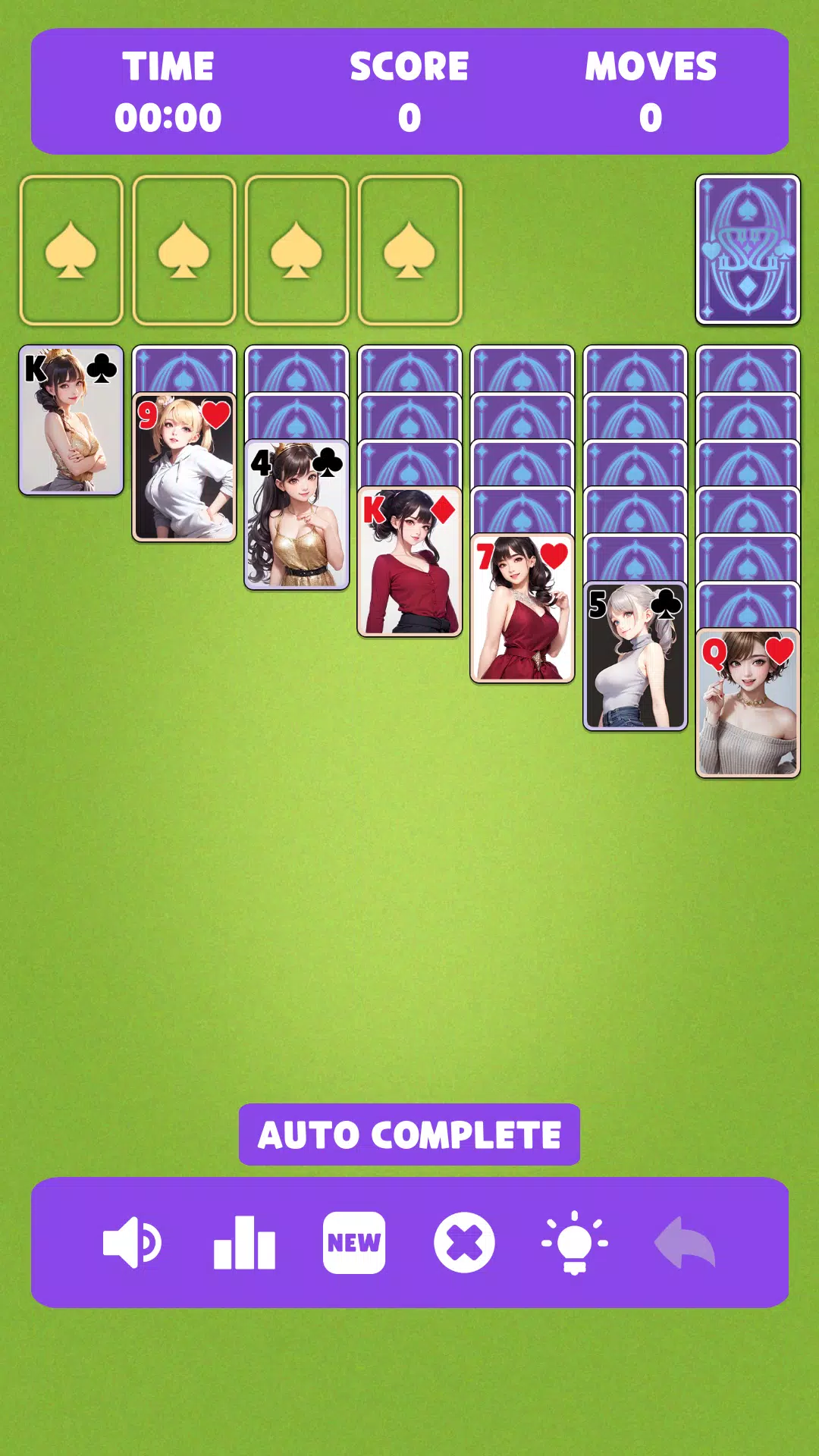Sexy solitaire girls: ani card 스크린샷 2