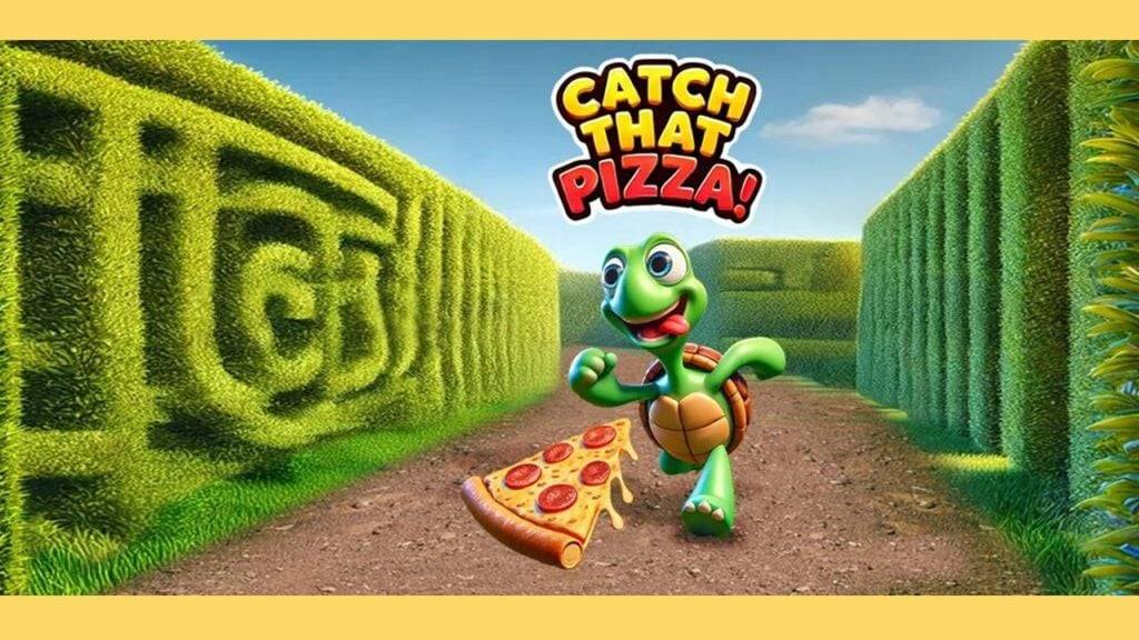 Attrapez cette pizza: naviguez dans le jeu de labyrinthe de téléportation