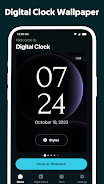 Digital Clock - Alarm Clock Captura de pantalla 1