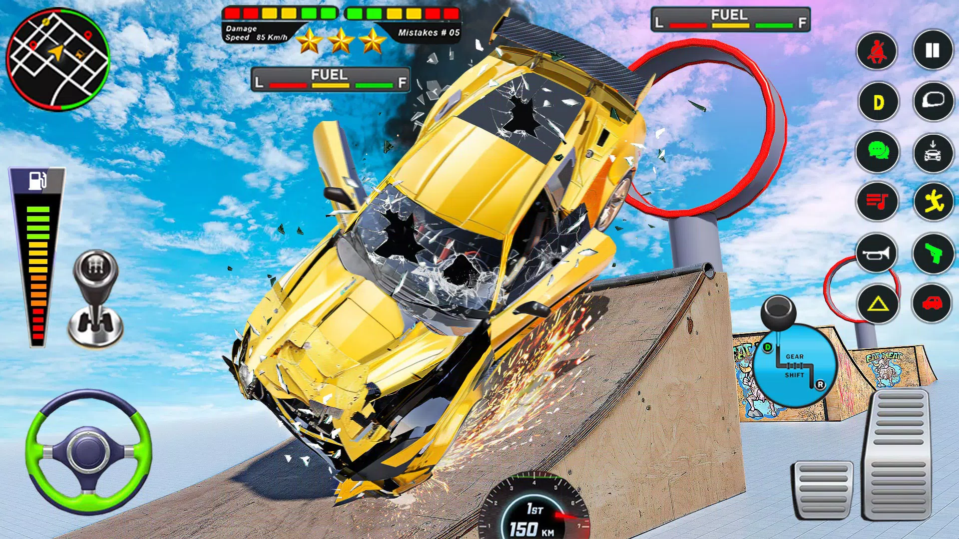 Mega Ramp Car Crash Simulator應用截圖第1張