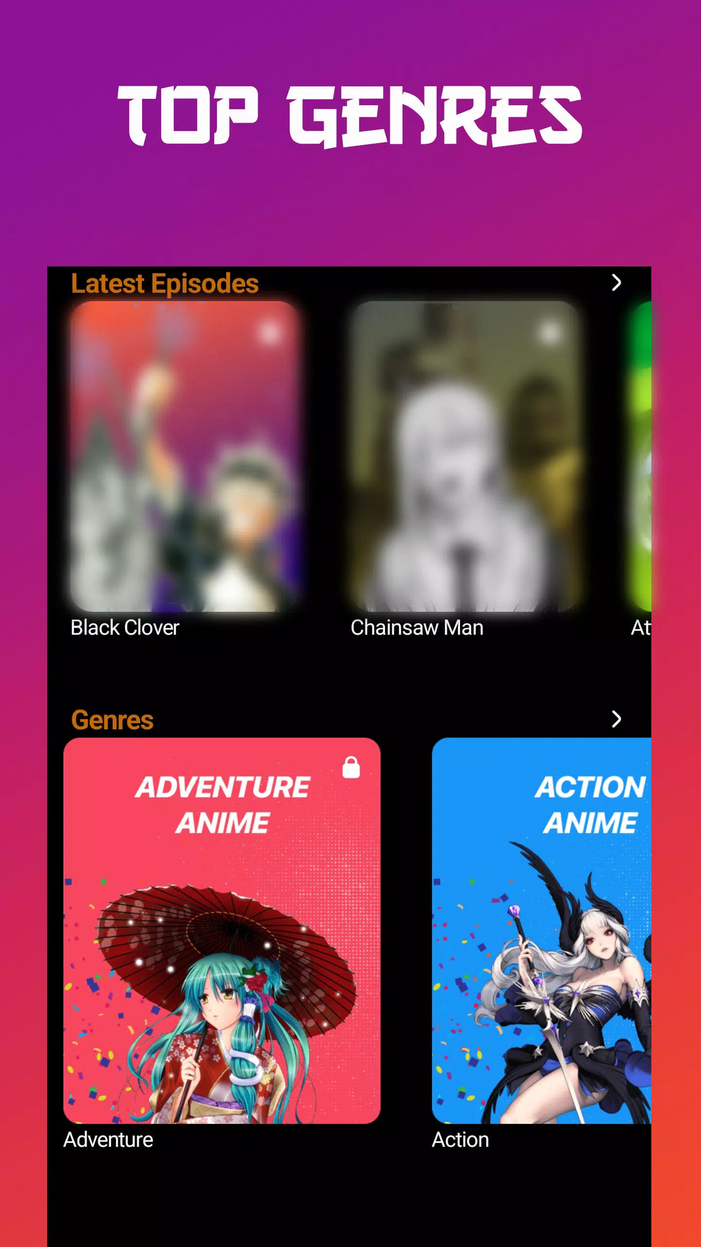 Anime tv - Anime Watching App ภาพหน้าจอ 3