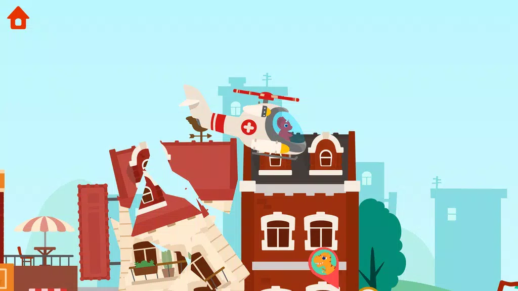Dinosaur Helicopter Kids Games Tangkapan skrin 2