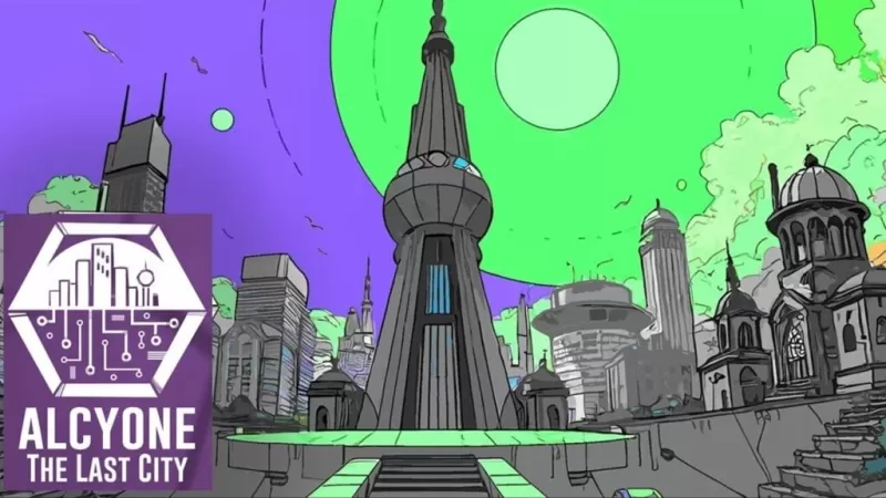 «Alcyone: The Last City, Dystopian Sci-Fi Visual Visual Roman