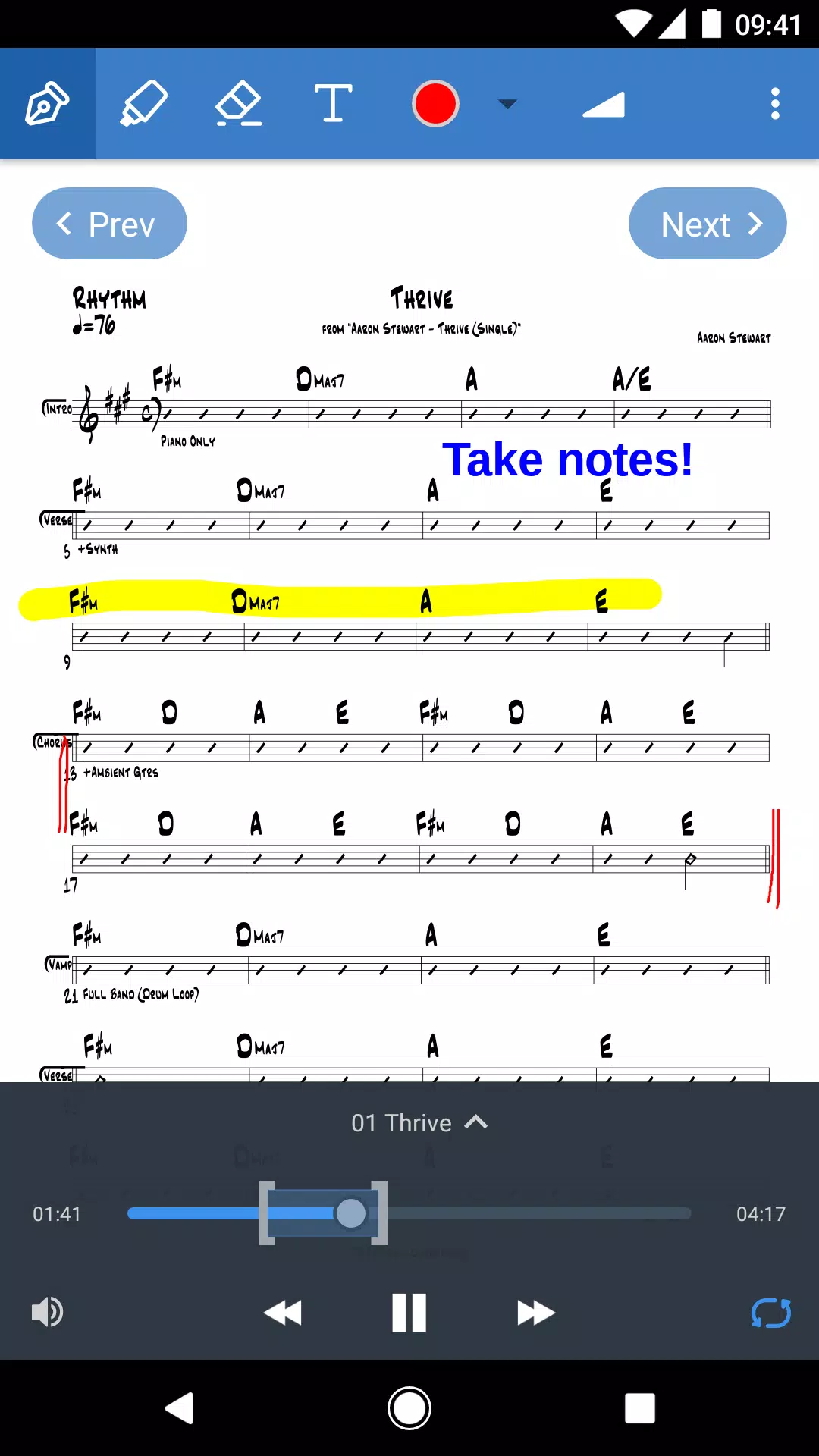 Planning Center Music Stand Ekran Görüntüsü 2