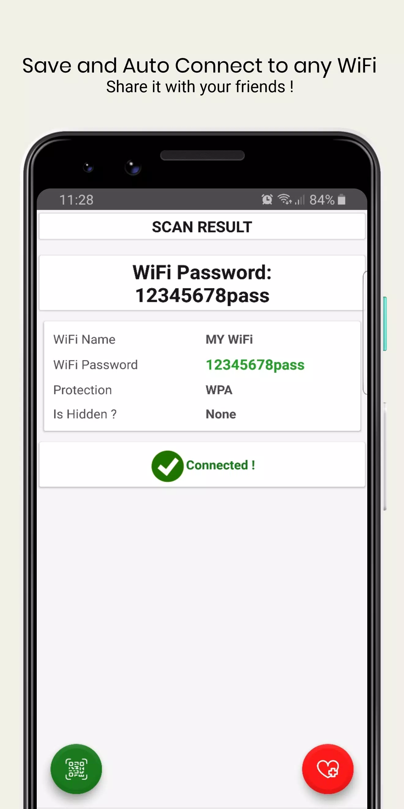 WiFi QrCode Password scanner Ảnh chụp màn hình 4