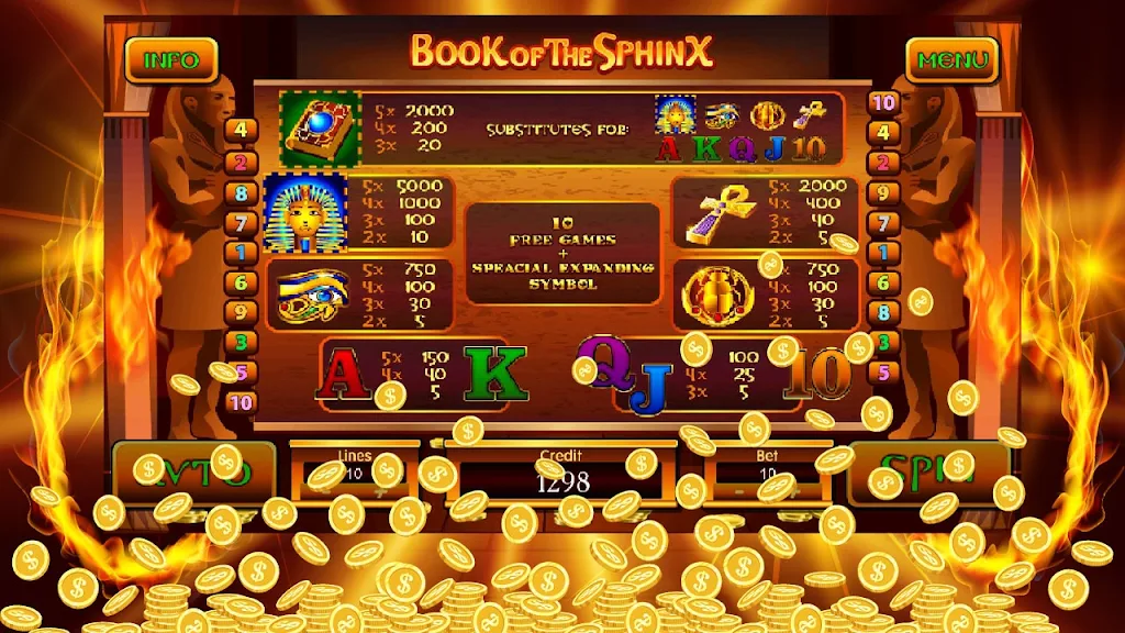 Book Of Sphinx Slot स्क्रीनशॉट 3