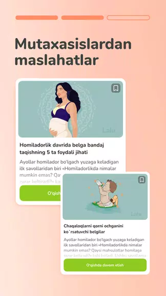 Lalu - Homiladorlik maktabi Tangkapan skrin 4