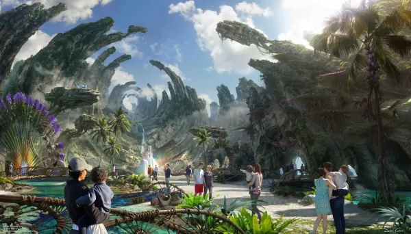 Concept art for Disneyland's upcoming Avatar land