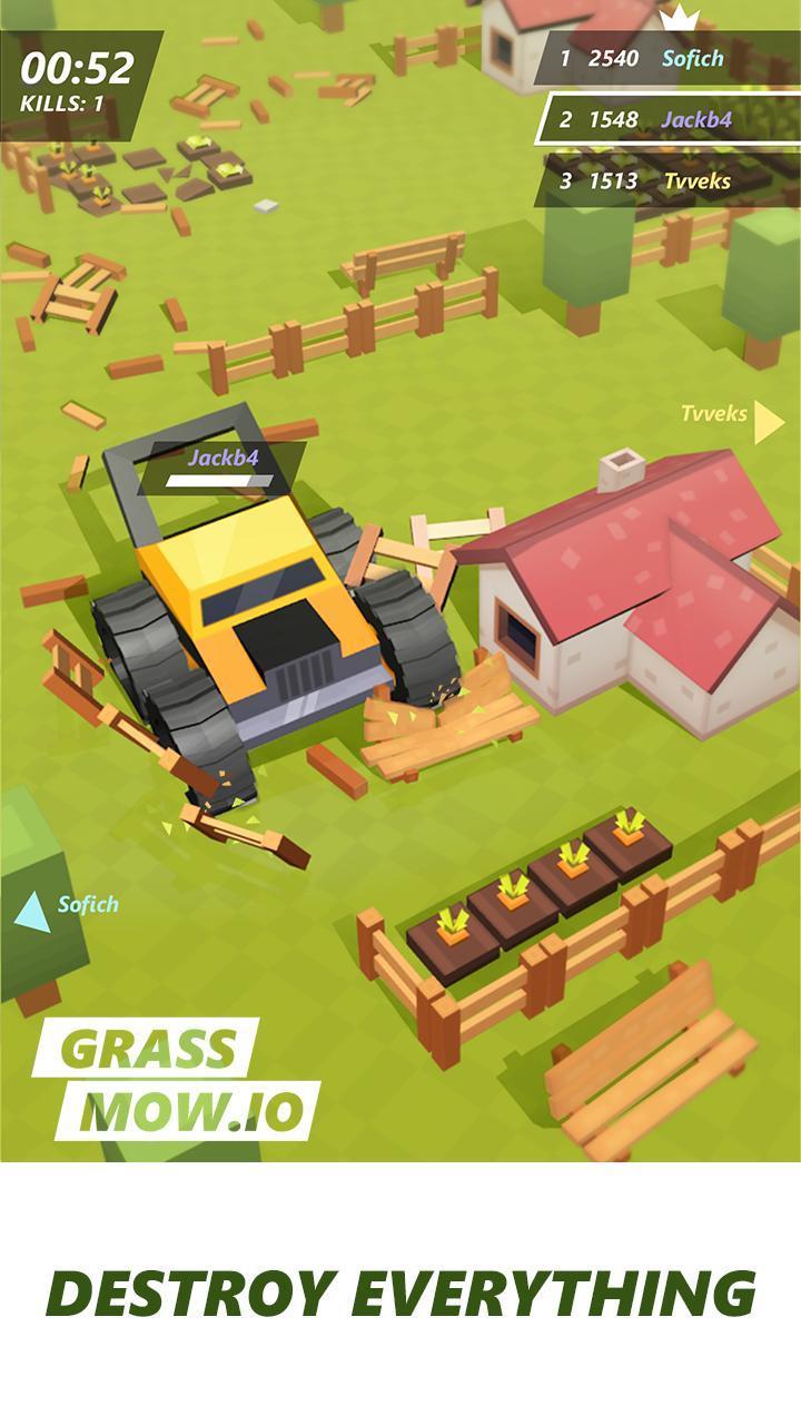 Grass mow.io - survive Ảnh chụp màn hình 2