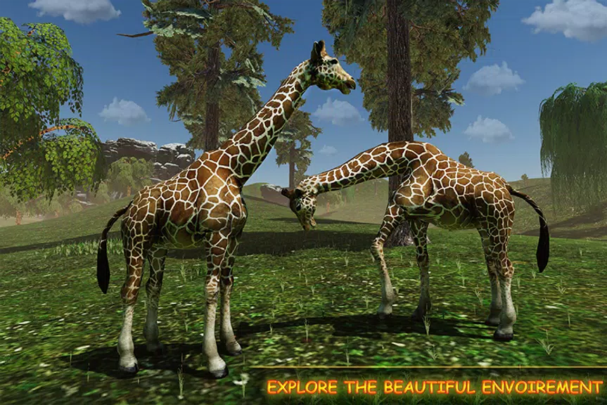 Giraffe Family Life Jungle Sim Screenshot 2