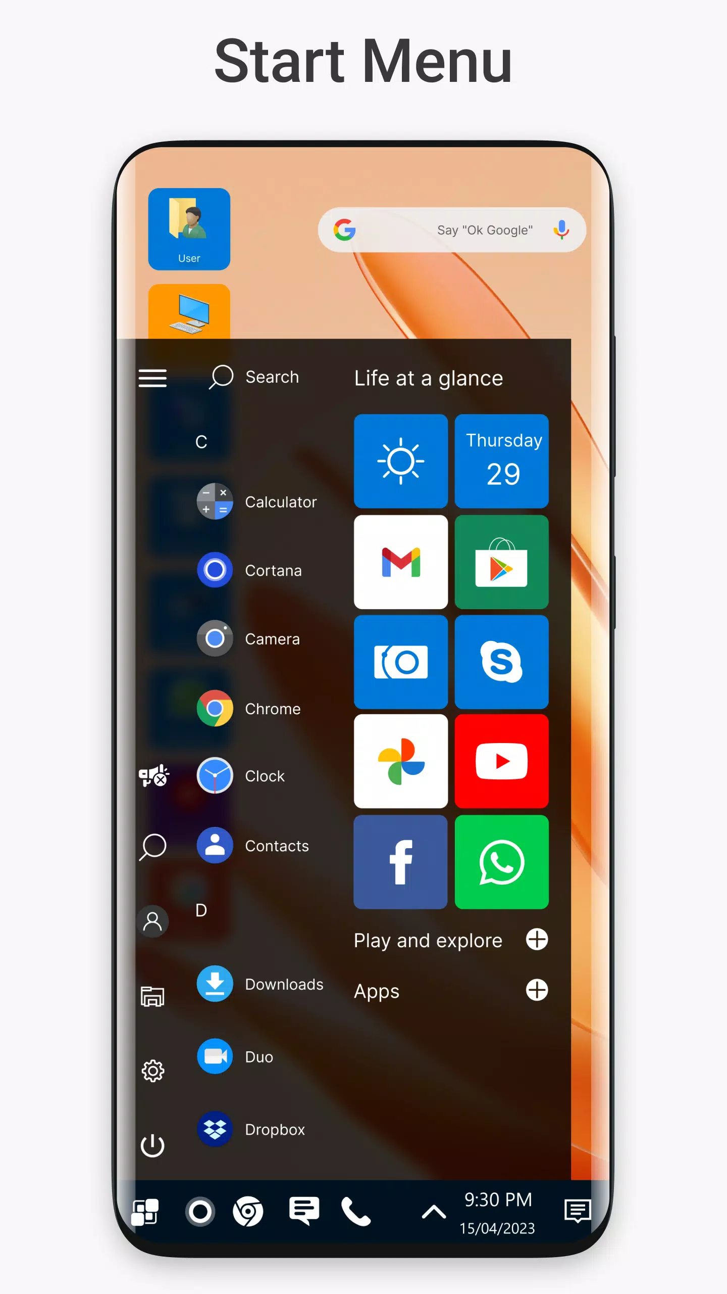 Win 11 Launcher Tangkapan skrin 2
