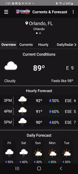 News 6 Pinpoint Weather - WKMG Скриншот 2