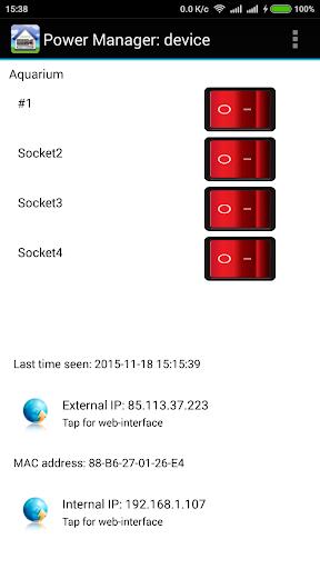 Schermata Energenie Power Manager 3