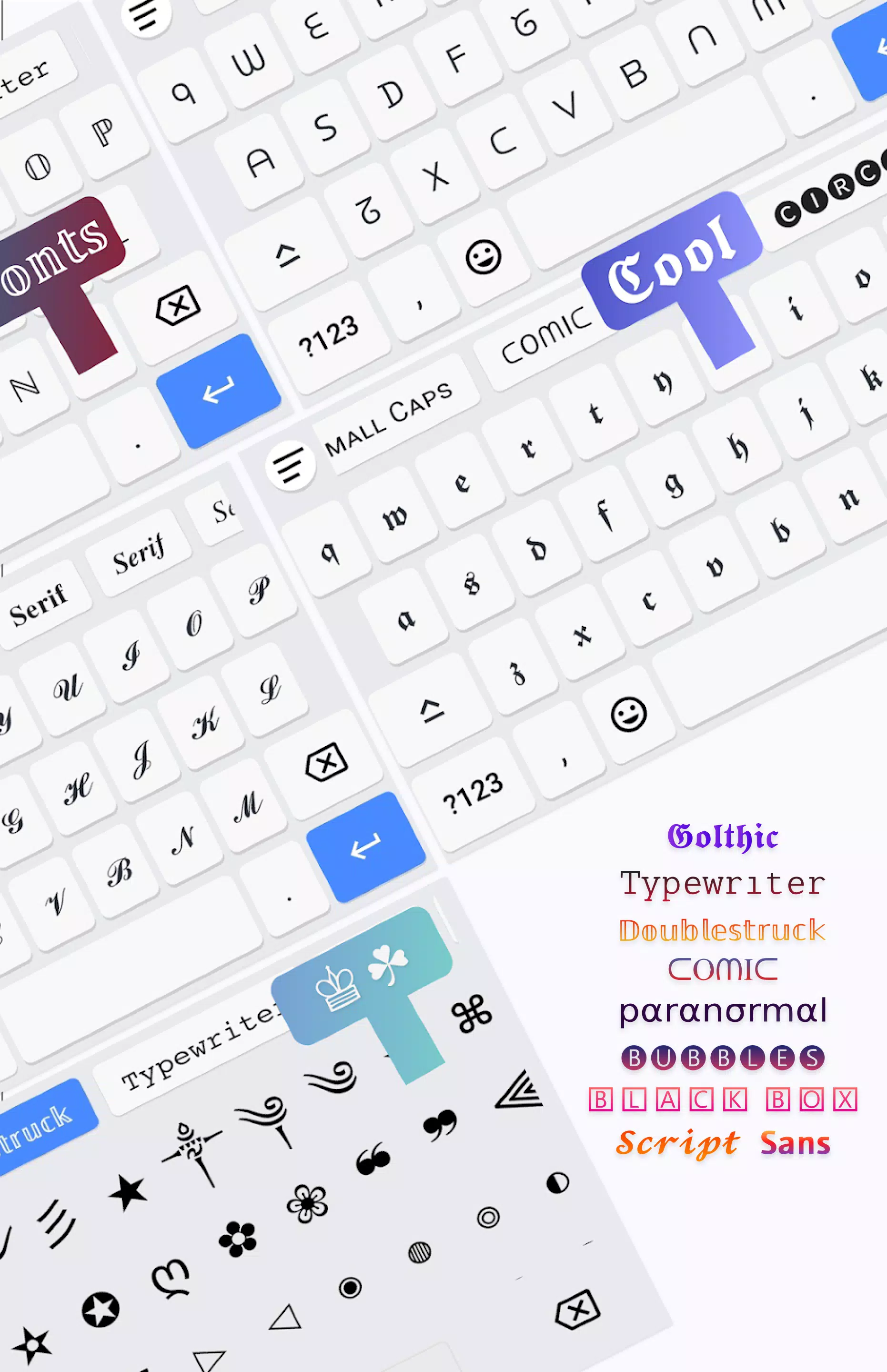 Fonts Aa - Keyboard Fonts Art Screenshot 2