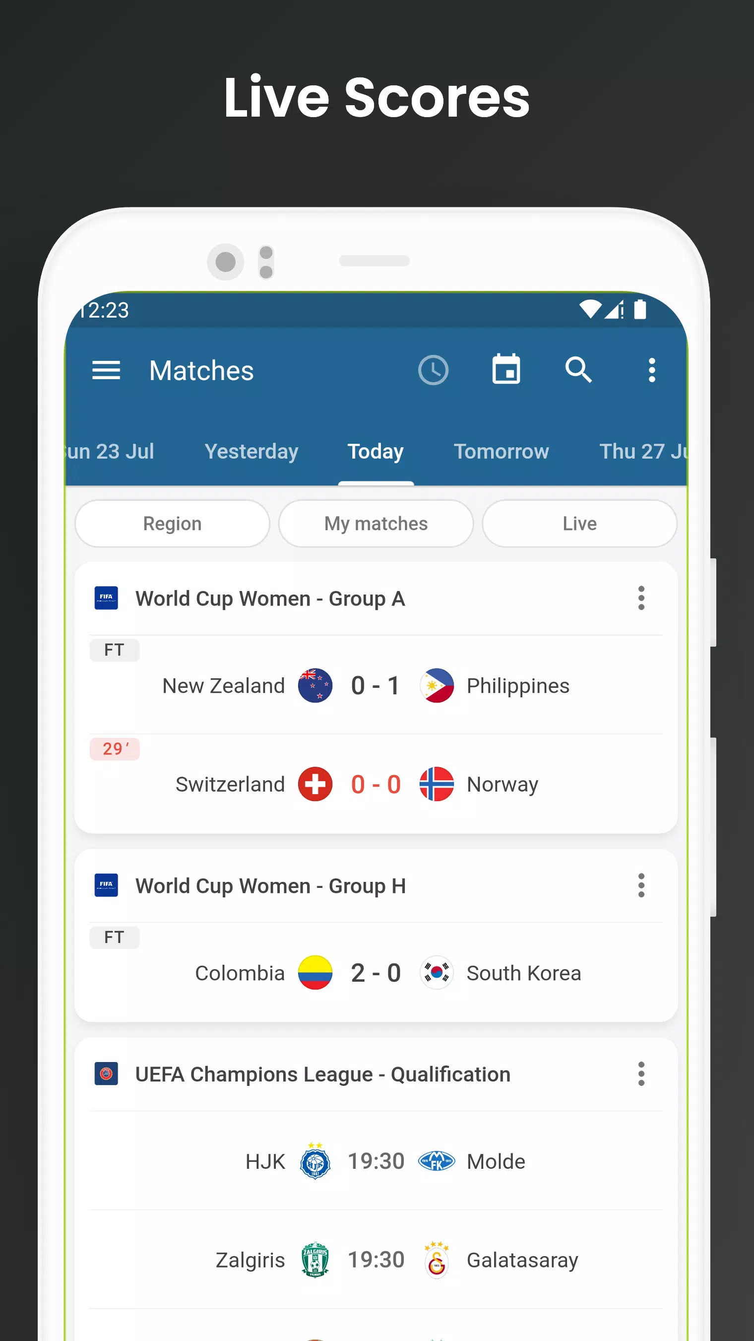 Footba11 - Soccer Live Scores應用截圖第1張
