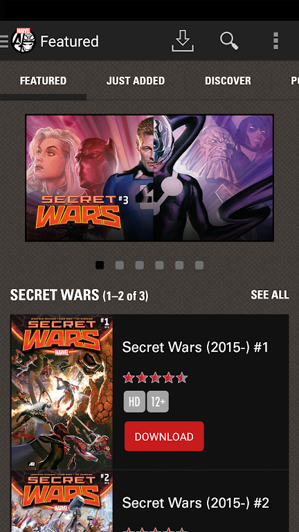 Marvel Comics Captura de tela 1