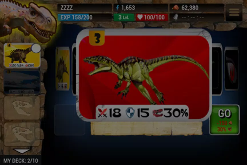Dinosaur Online Card Wars Captura de tela 3