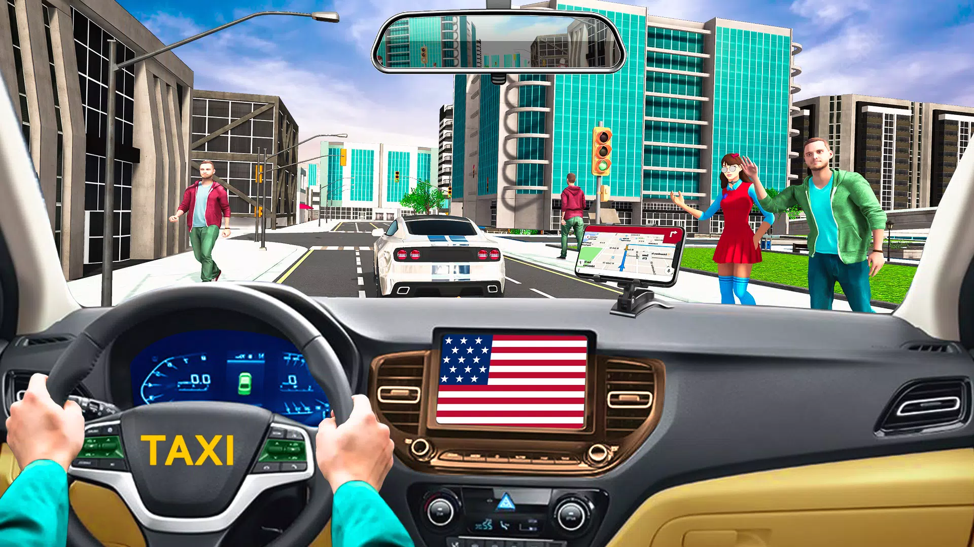 Taxi Car Driving : Taxi Sim 3D應用截圖第1張
