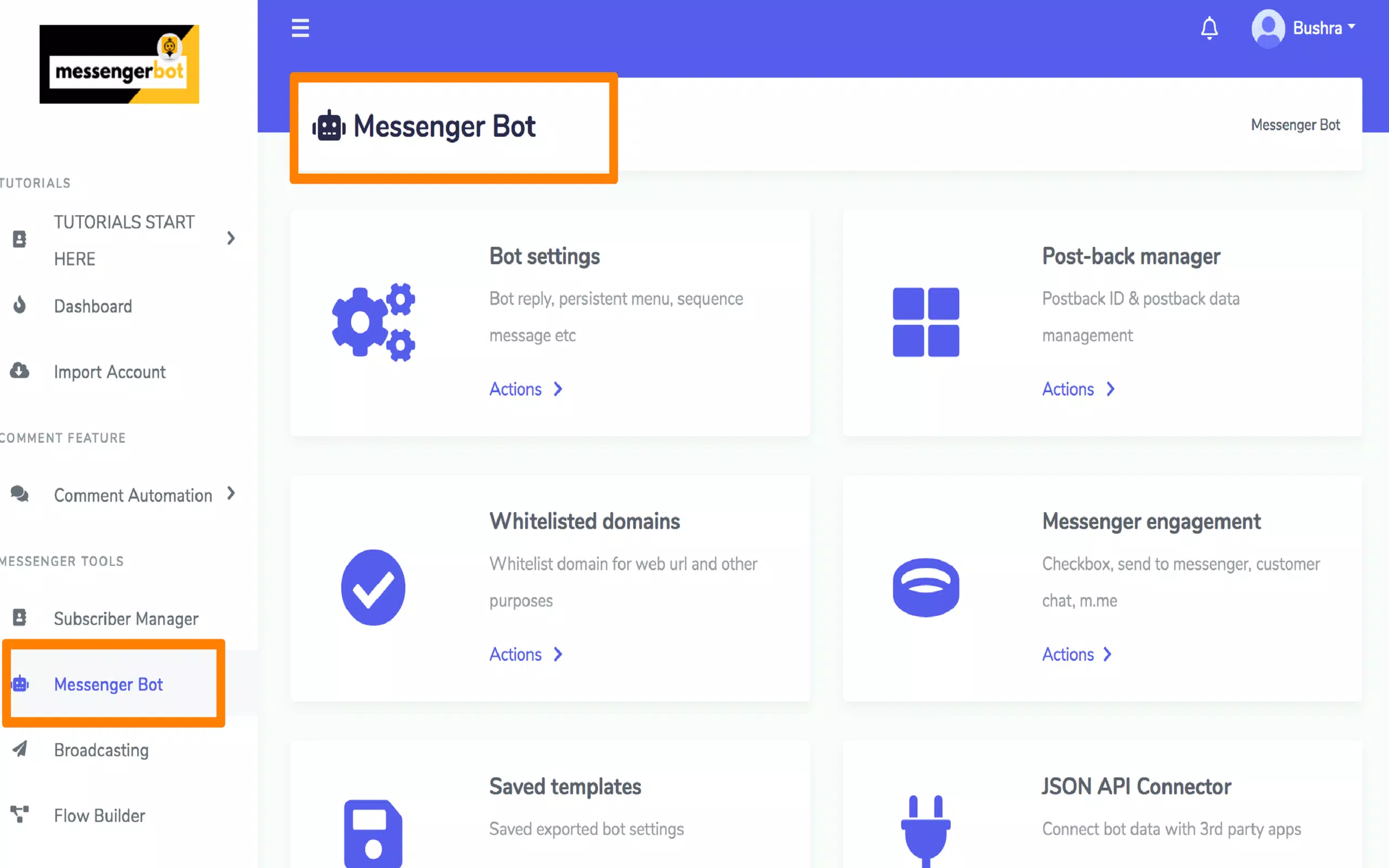 Messenger Bot Captura de tela 3
