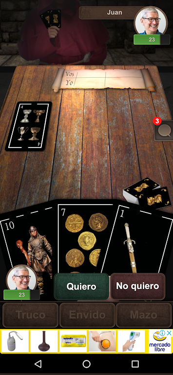Truco Naipes Negros Screenshot 1