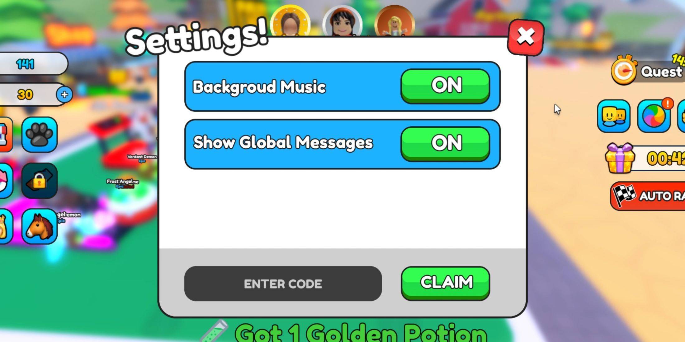Redeeming Codes