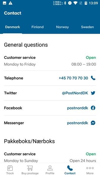 PostNord ဖန်သားပြင်ဓာတ်ပုံ 3
