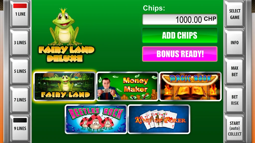 Slot machines Fairy Land Deluxe Скриншот 1