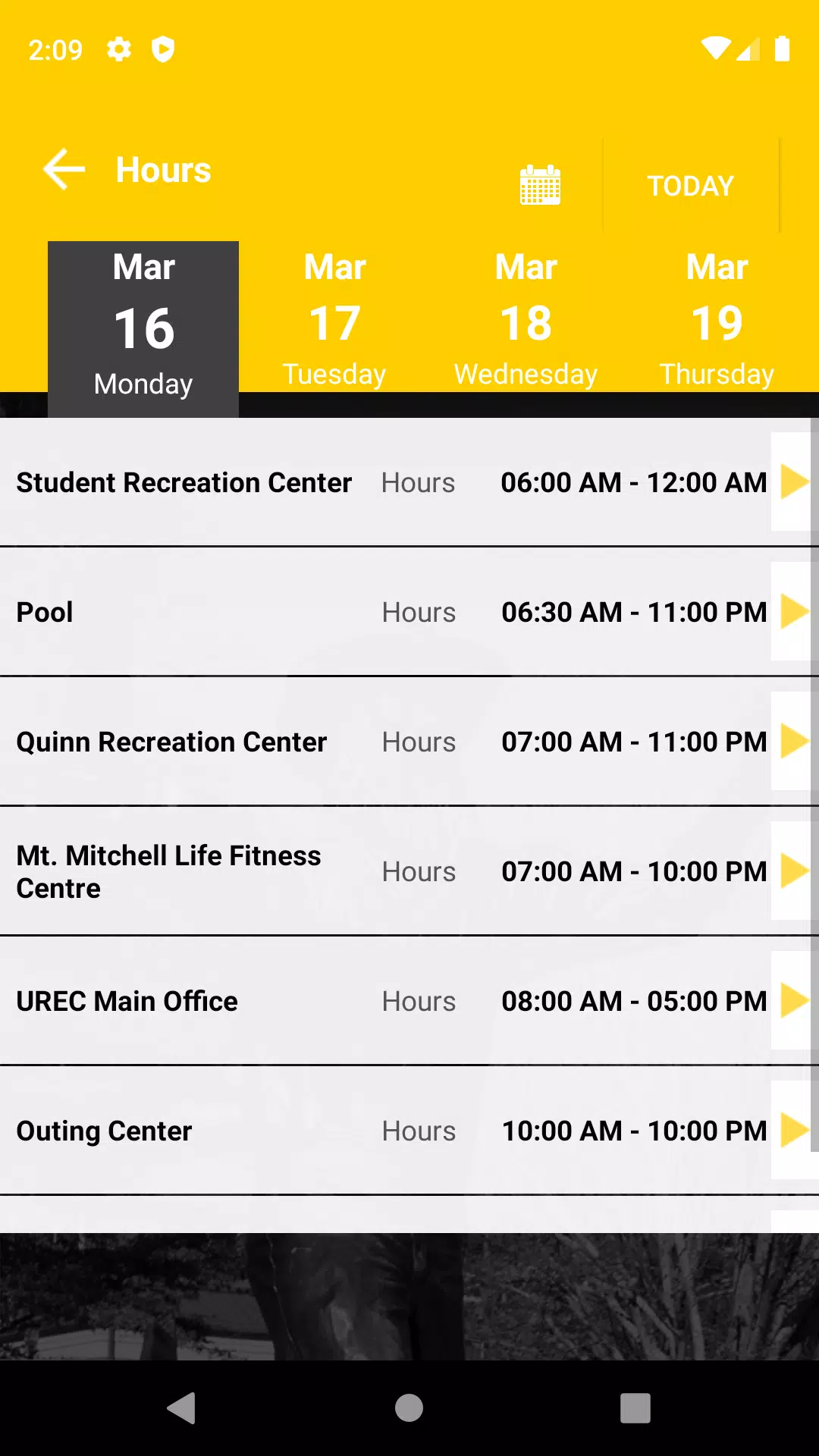 App State UREC Captura de tela 3