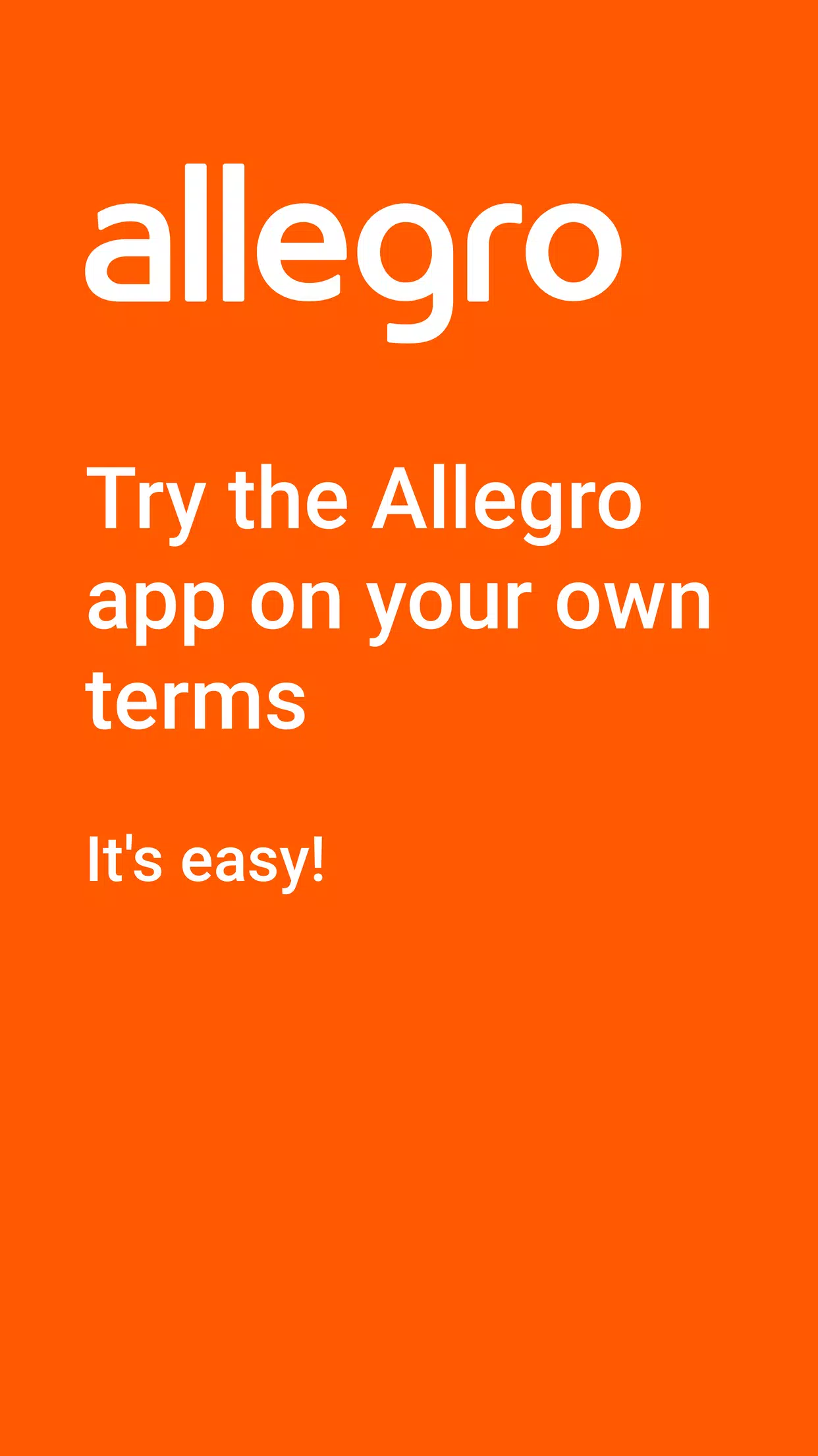 Allegro: shopping online Screenshot 1