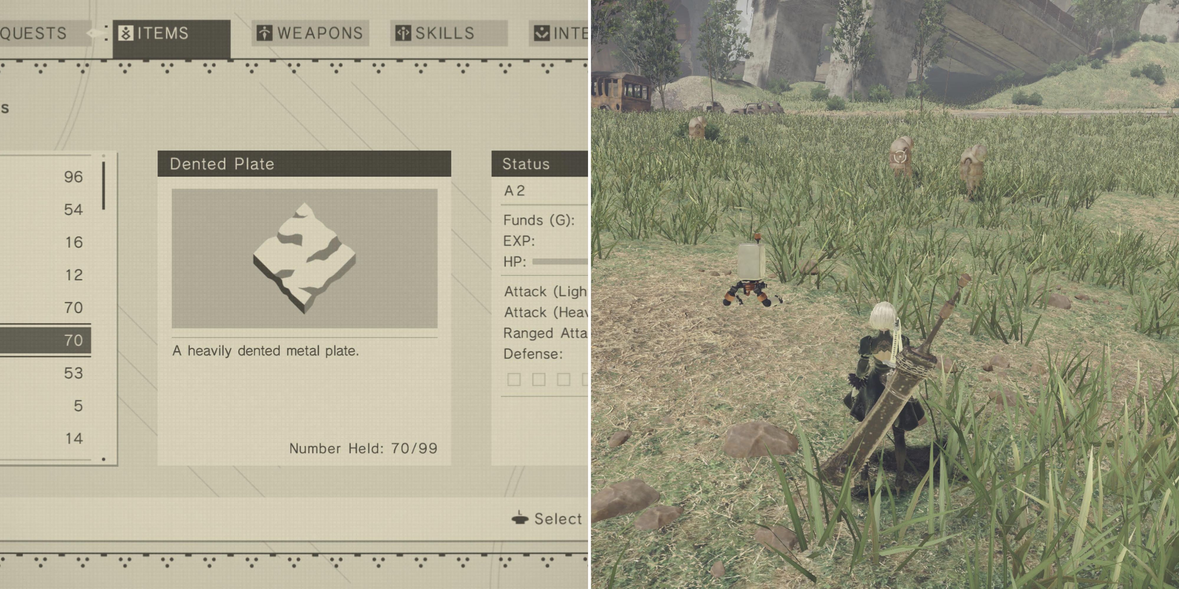 Dent the Metal: ค้นพบตำแหน่งของ NieR: Automata's Elusive Dented Plates