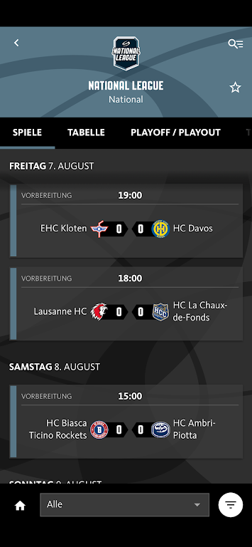 Swiss Ice Hockey ဖန်သားပြင်ဓာတ်ပုံ 1