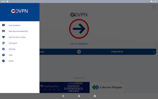 VPN segura, rápido de GOVPN Captura de pantalla 2