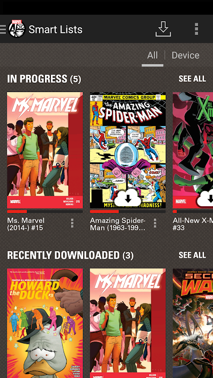 Marvel Comics Captura de tela 2