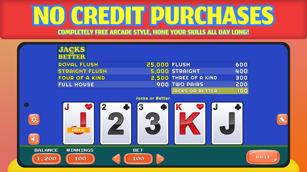 Jacks or Better - Offline Captura de tela 3