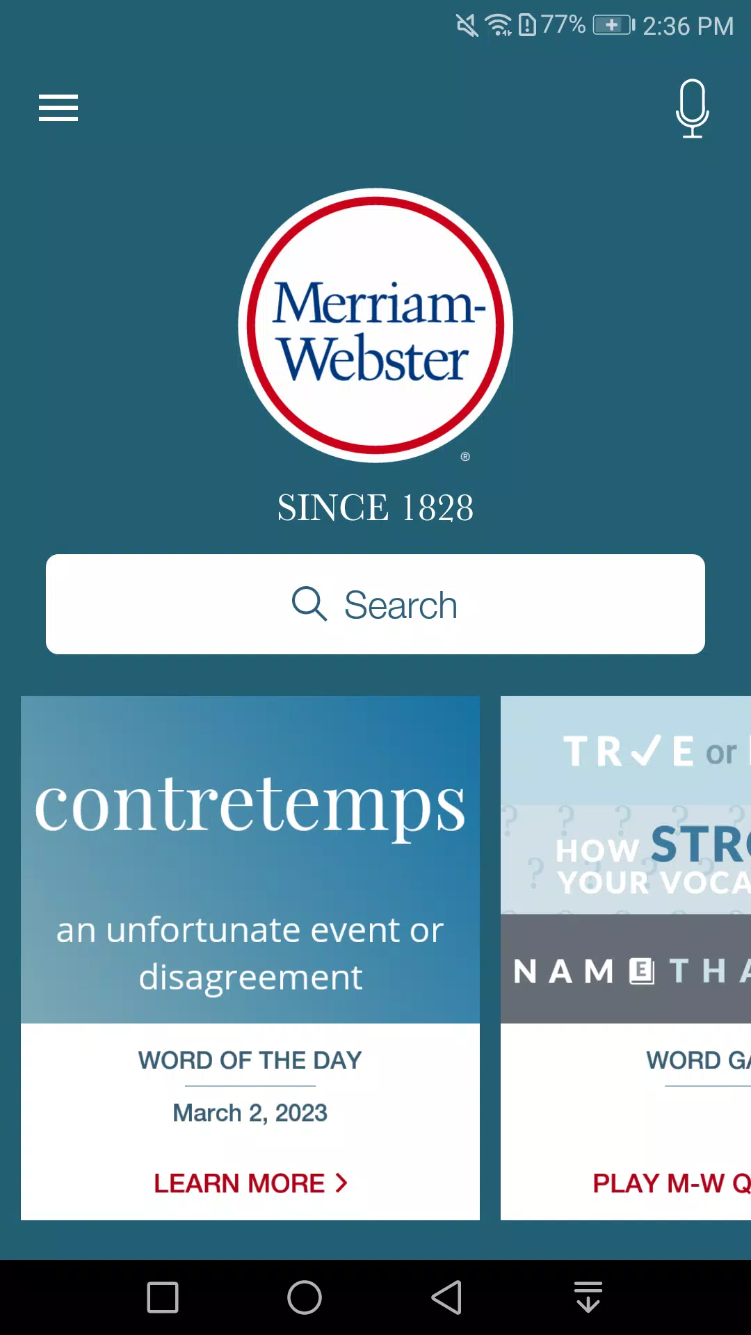 Dictionary - Merriam-Webster ဖန်သားပြင်ဓာတ်ပုံ 1