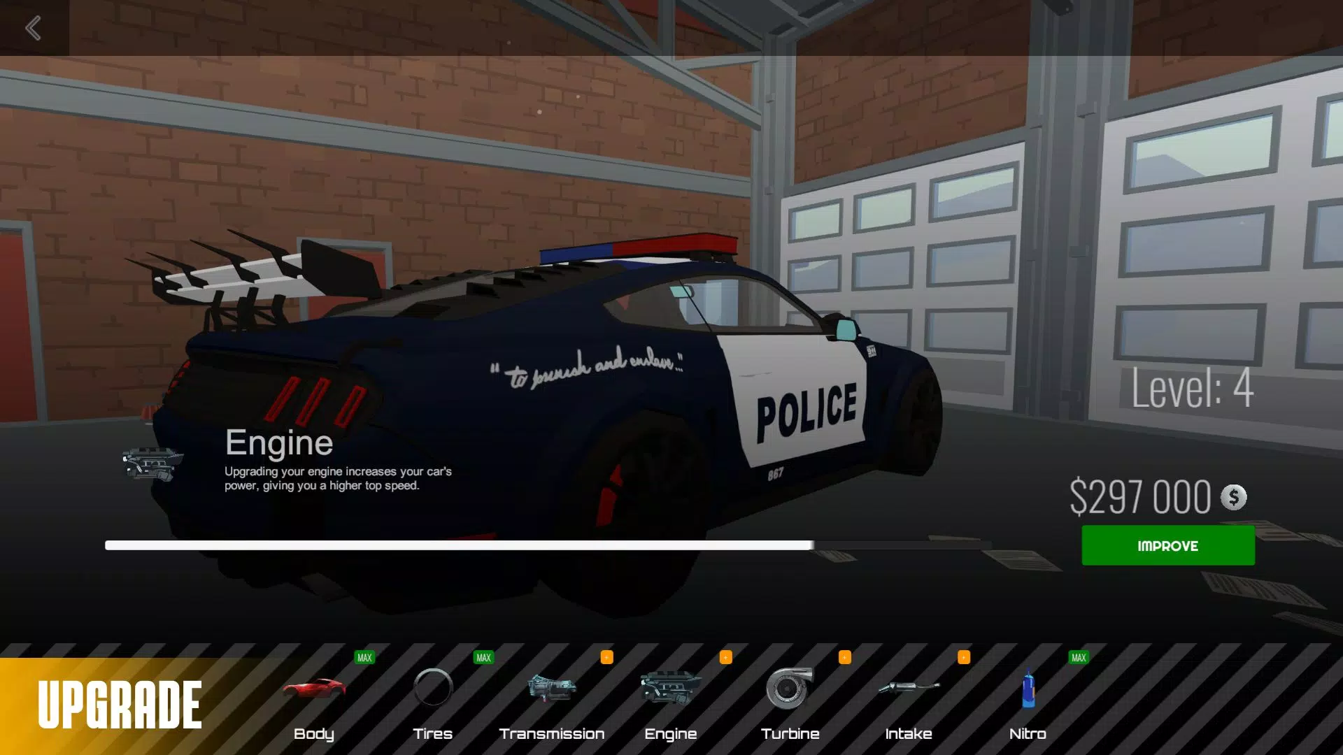 Drag Racing Polygon 3D + Cases স্ক্রিনশট 3