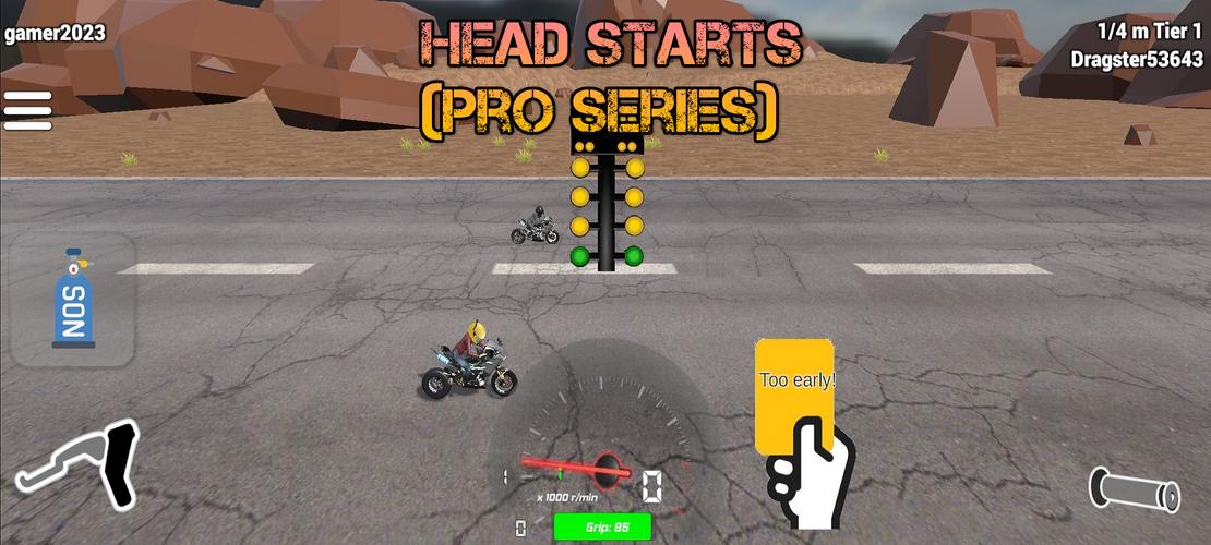 Drag Bikes 3 Скриншот 1