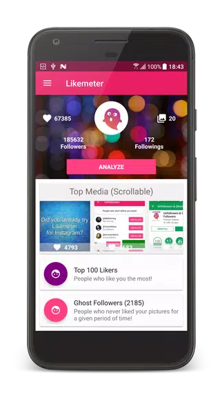 Likes & Ghost Followers for Instagram Zrzut ekranu 1