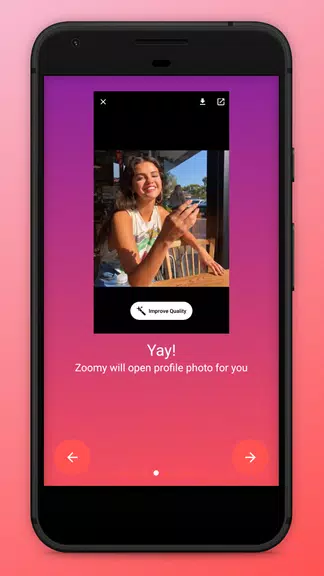 Zoomy for Instagram - Big HD profile photo picture Captura de pantalla 3