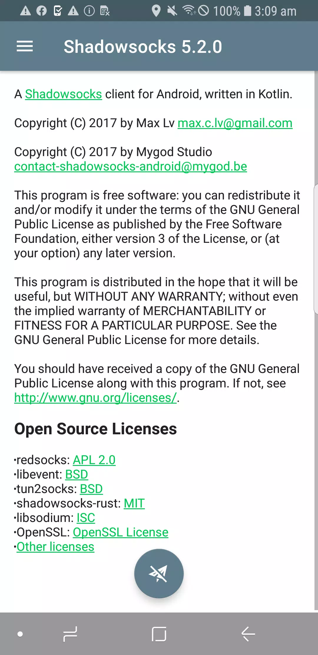 Shadowsocks Capture d’écran 1