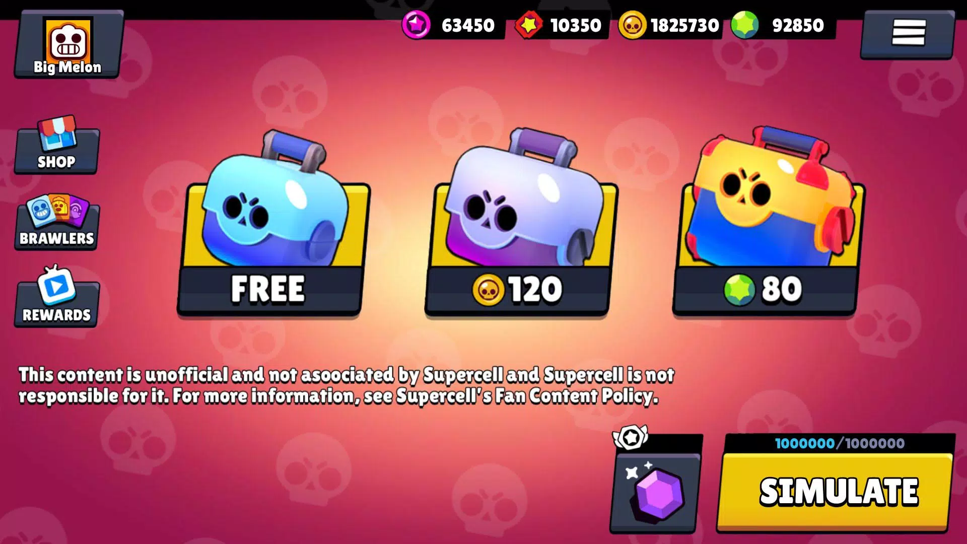 Box Simulator for Brawl Stars Ảnh chụp màn hình 1