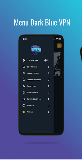 Dark Blue VPN - Fast & Secure应用截图第4张