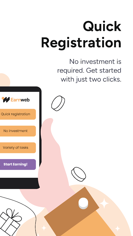 Earnweb: Earning app & website Скриншот 2