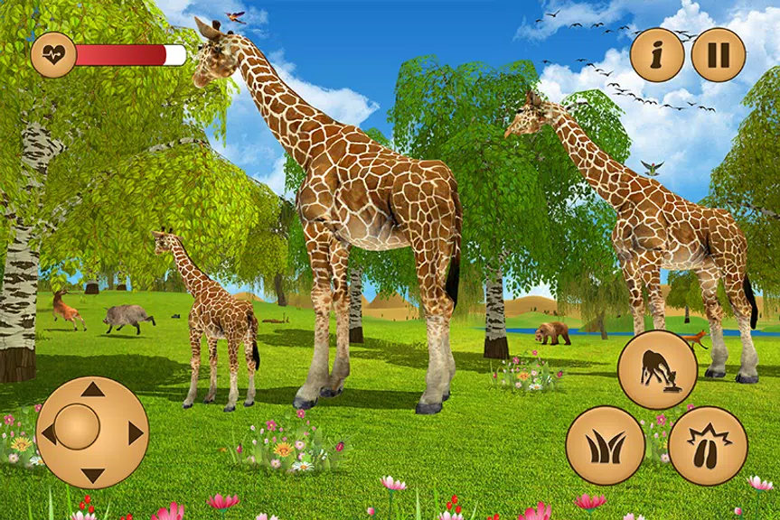 Giraffe Family Life Jungle Sim Screenshot 4